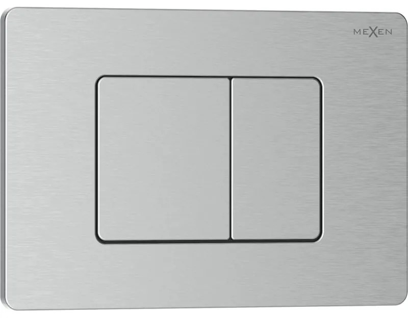 Mexen Tex 05, splachovacie tlačidlo z nehrdzavejúcej ocele, brúsená oceľ, 6105-10