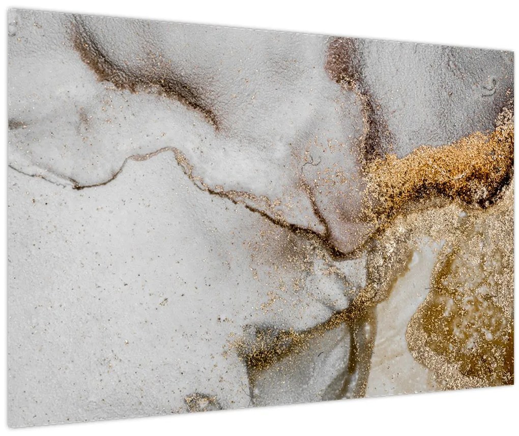 Obraz - Mramorový atrament (90x60 cm)