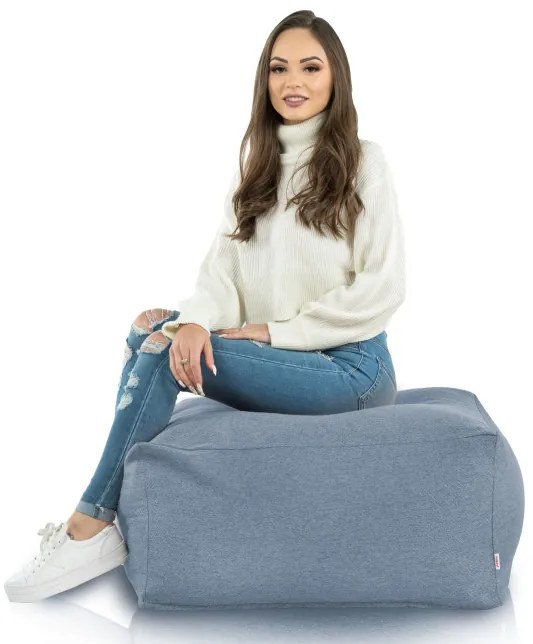 Taburetka Balace melanž modrá