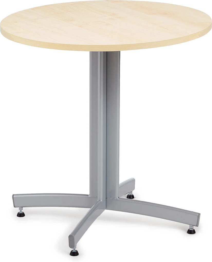Jedálenský stôl Sanna, okrúhly Ø 700 x V 720 mm, breza / šedá