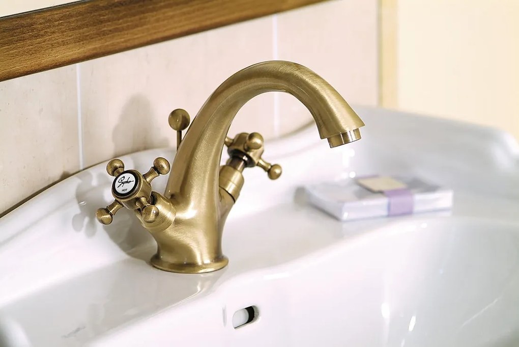 Sapho Sapho, ANTEA nástenná sprchová batéria, chróm/zlato, 3862