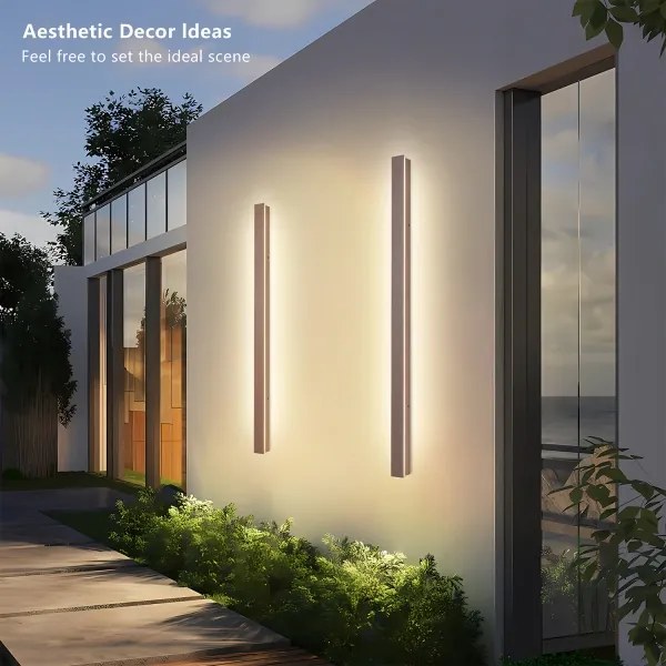 Brilagi-LED Vonkajšie nástenné svietidlo LINEAR LED/22W/230V 3000K IP65 100 cm hnedé CRI 90