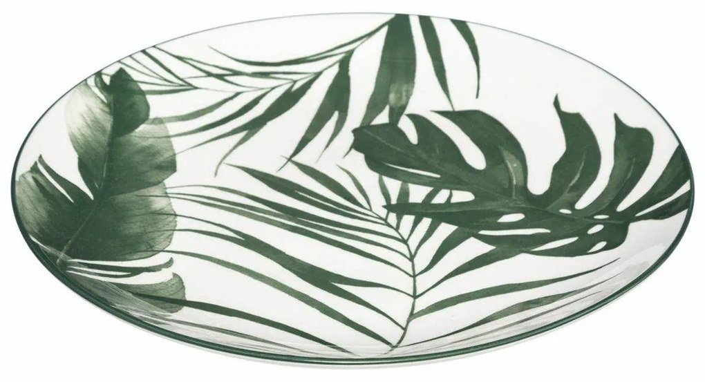 Porcelánový tanier Leafs, (fi) 26 cm, listy, sada 6ks