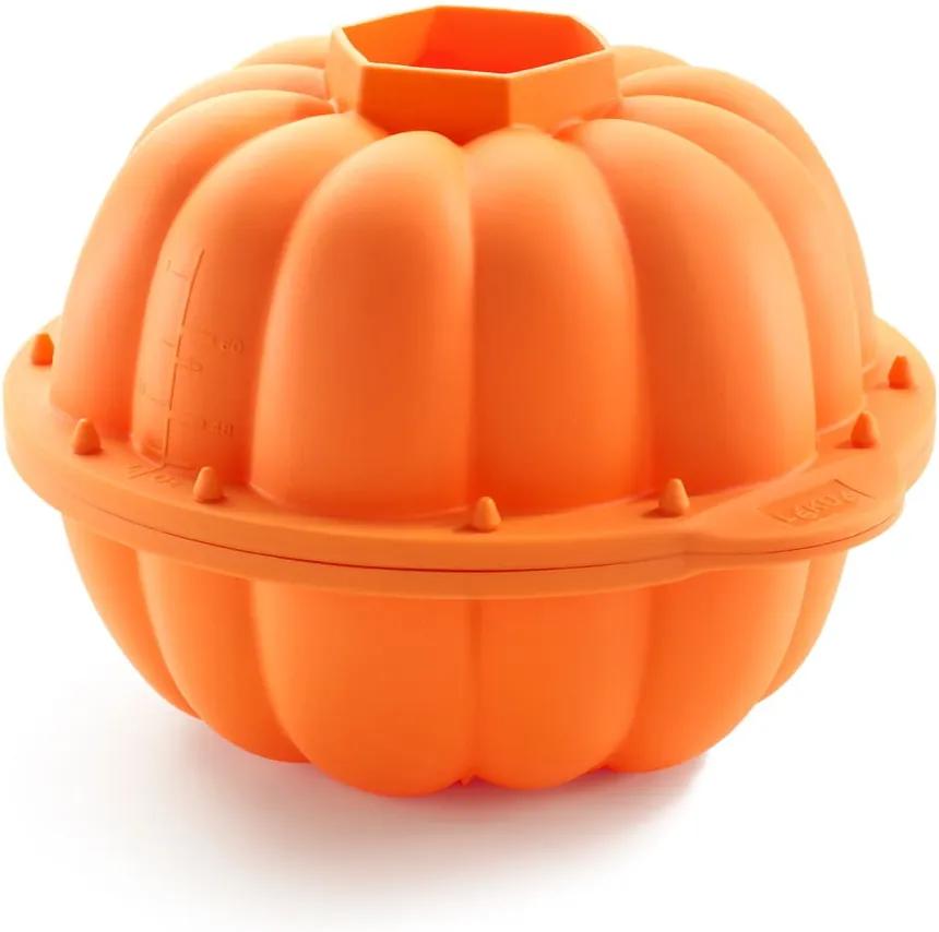 Oranžová silikónová forma na pečenie Lékué Pumpkin