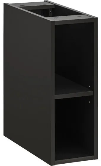 Závěsná skříňka pod umyvadlo Casad s deskou 140 cm dub wotan/černá