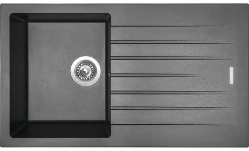 Granitový drez Sinks Perfecto 860 Metalblack