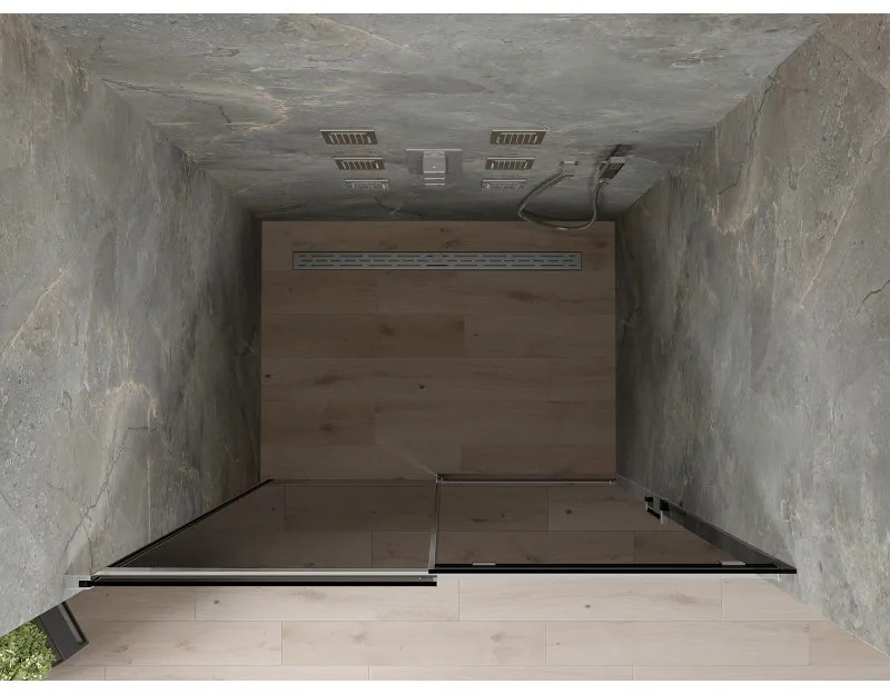 Mexen OMEGA posuvné sprchové dvere do otvoru 120 cm, šedé, 825-120-000-01-40