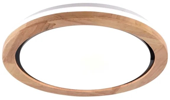 LED Kúpeľňové stropné svietidlo LED/24W/230V pr. 39 cm IP44 dub