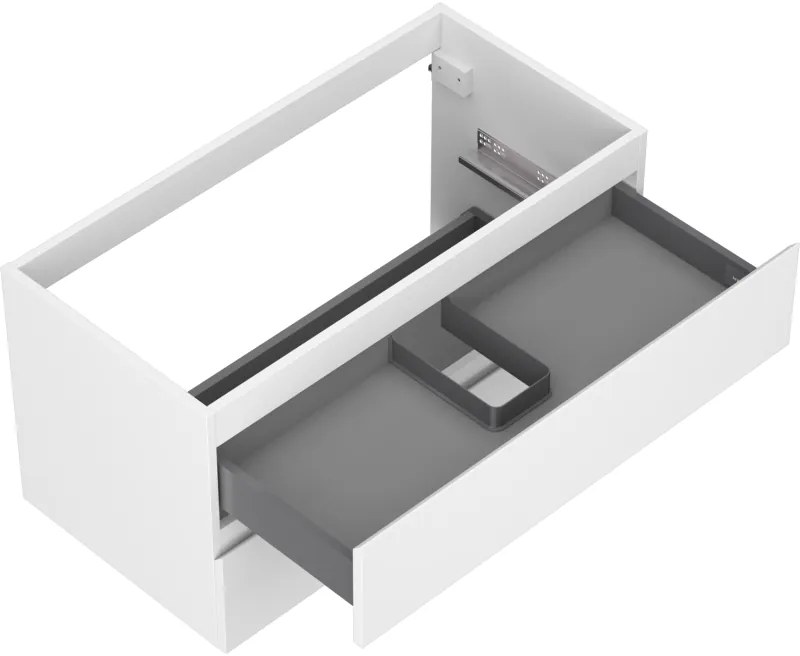 Mexen Orio, kúpeľňová skrinka 90 cm, 2 zásuvky, biela matná, 91A10-09047-2-BFF01