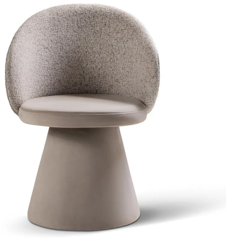 Béžové zamatové kreslo Inez – Micadoni