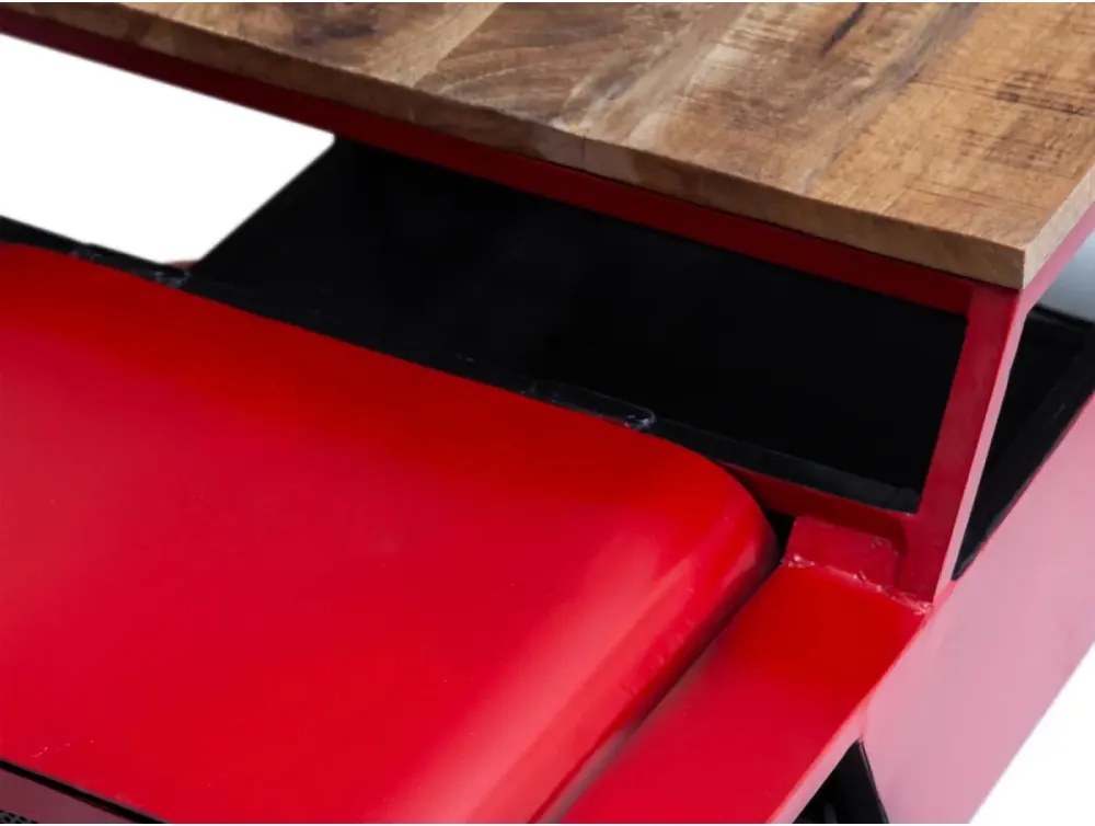 furniture-nabytek.cz - Konferenční stolek Adventure červený