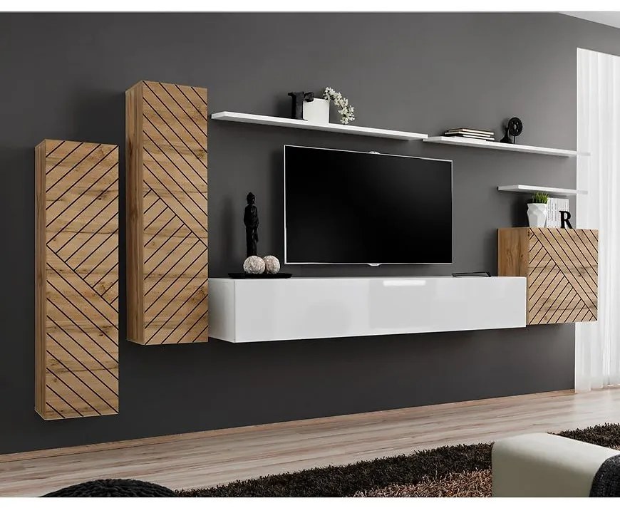 Obývacia Stena Switch I Line Wotan/Biela