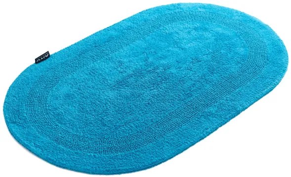 Kúpeľňový koberček Javo Cotton svetlotyrkysový ovál