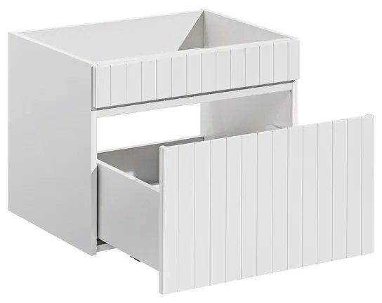 Závesná skrinka Iconic Sky so zápustným umývadlom 120 cm biela