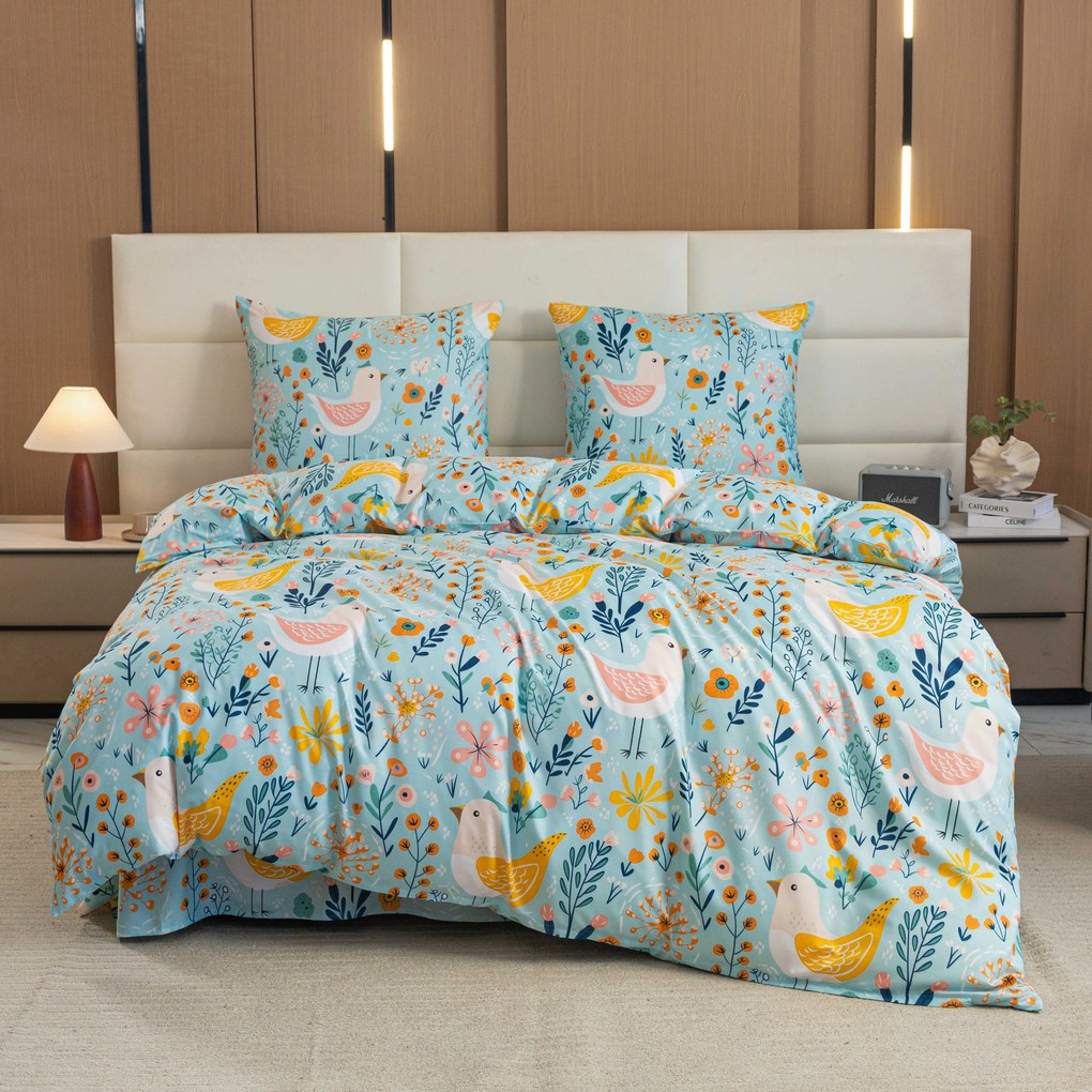 Obliečky z mikrovlákna SPRING TWEET farebné Rozmer obliečky: 70 x 90 cm | 140 x 200 cm