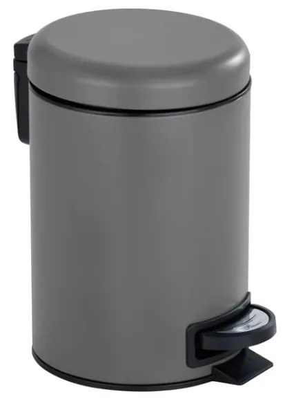 Sivý pedálový oceľový odpadkový kôš 3 l Leman – Wenko