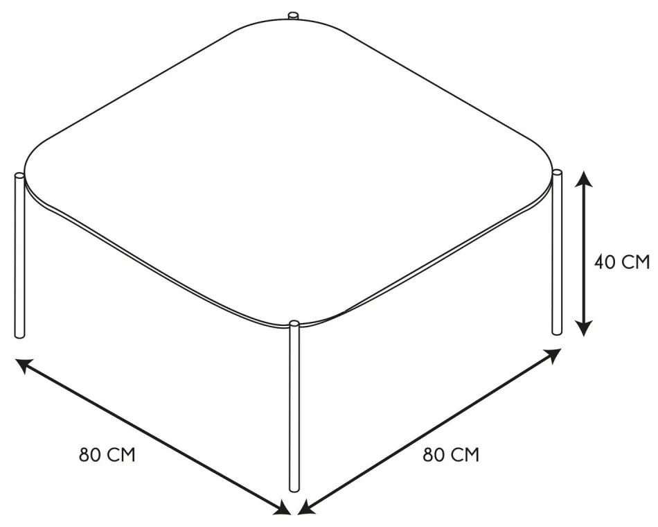 AKCIA Konferenčný stolík s doskou v dekore gaštan MERRO II. akosť