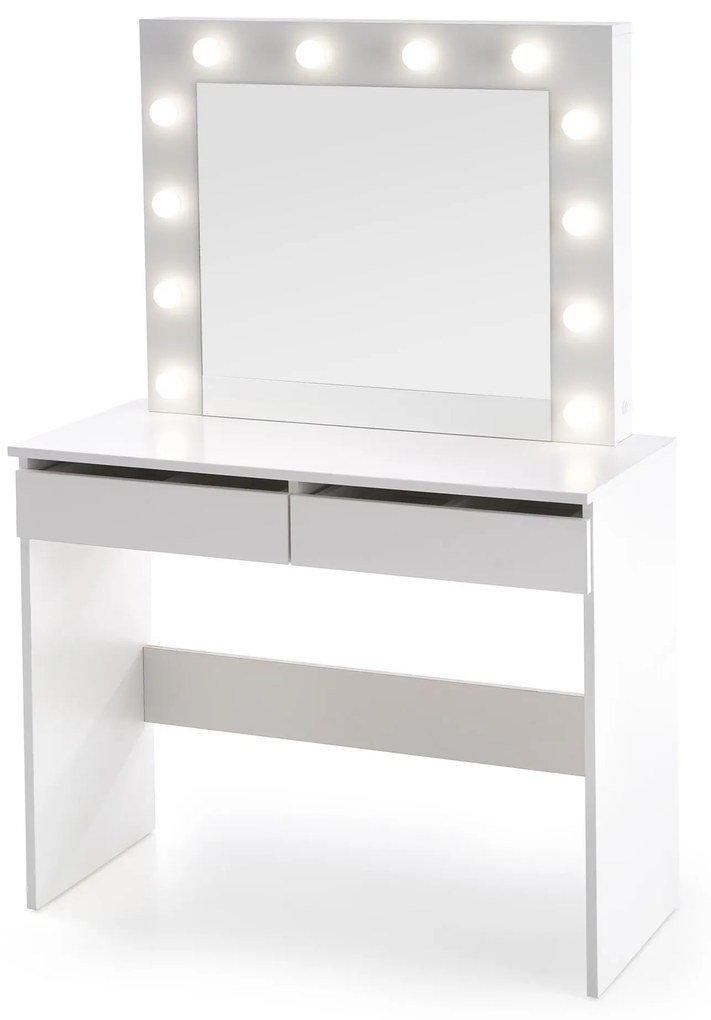 Toaletný stolík Velinio 95 cm - biela