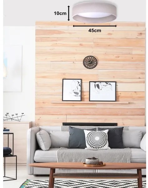 Duolla - LED Stropné svietidlo ROLLER LED/24W/230V svetlo pr. 45 cm šedá