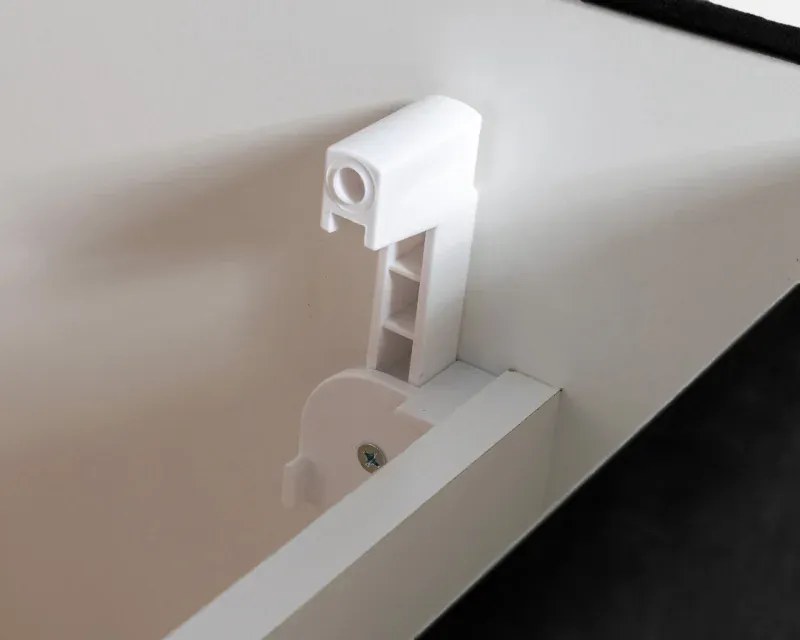 Manželská posteľ s lamelovým roštom ALMA, 200x180, čierná vzor (č.41)