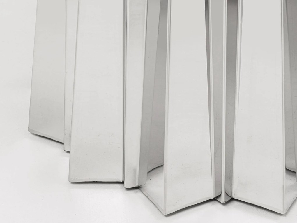 Amora Stone stôl strieborný Ø120 cm