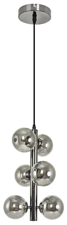 Brilagi - LED Luster na lanku MILLA 6xG9/3W/230V lesklý chróm/dymová