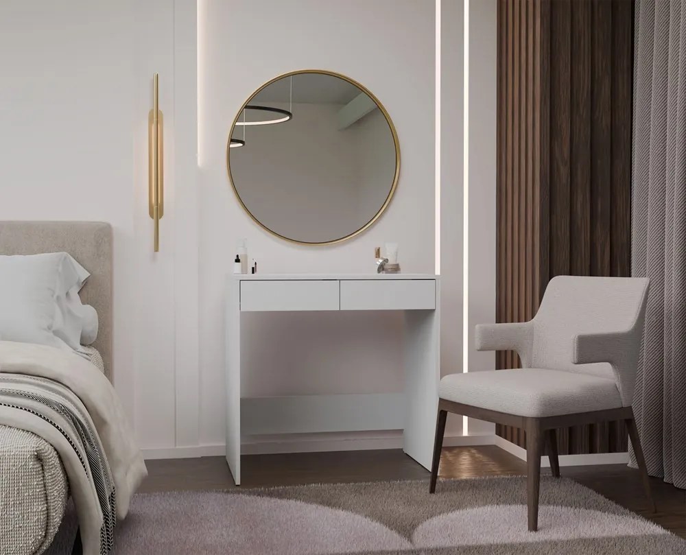 Toaletný stolík Marina 2S 81 cm biely