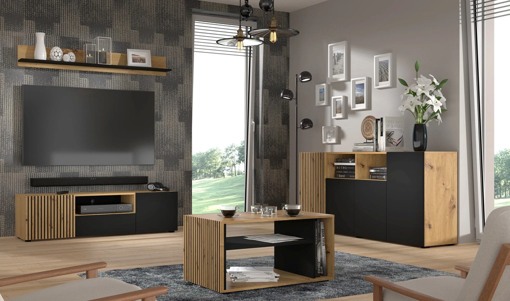 Komoda Aurella 4D. Akcia -20%. Vlastná spoľahlivá doprava až k Vám domov. 1087663