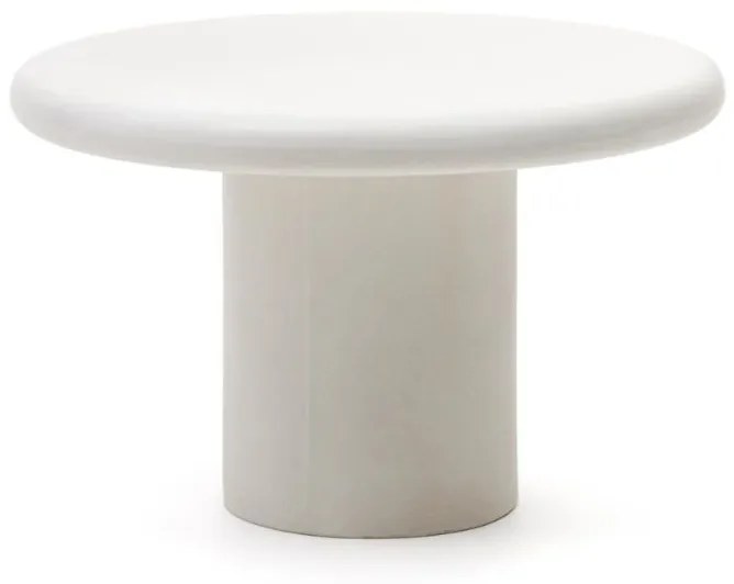 Záhradný jedálenský stôl adi ⌀120 cm biely MUZZA