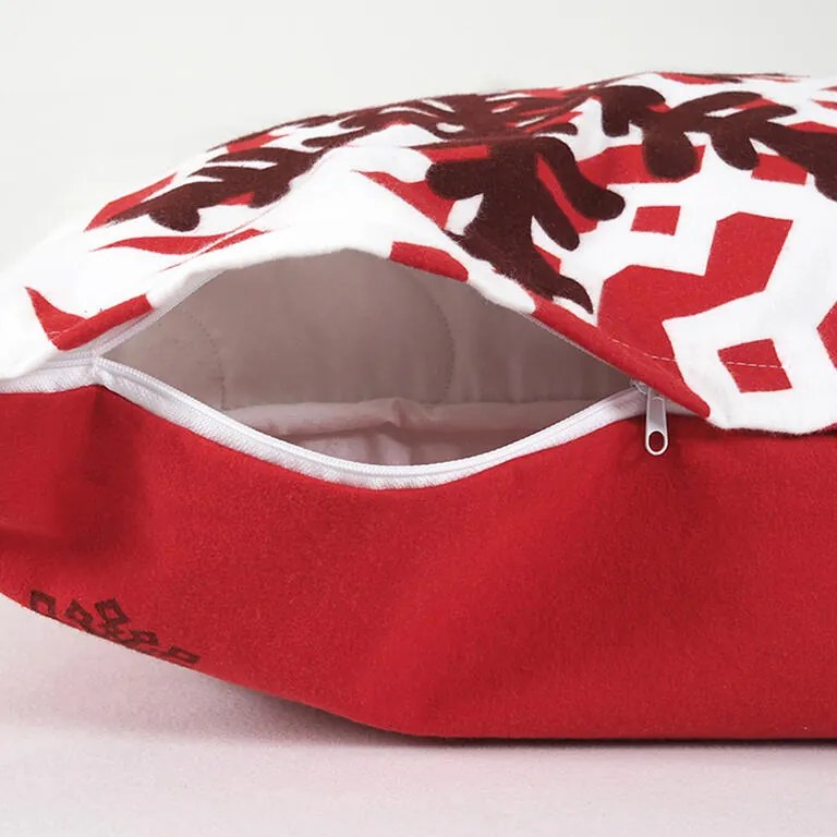 Flanelové posteľné obliečky ČERVENÁ ZIMNÁ ROZPRÁVKA