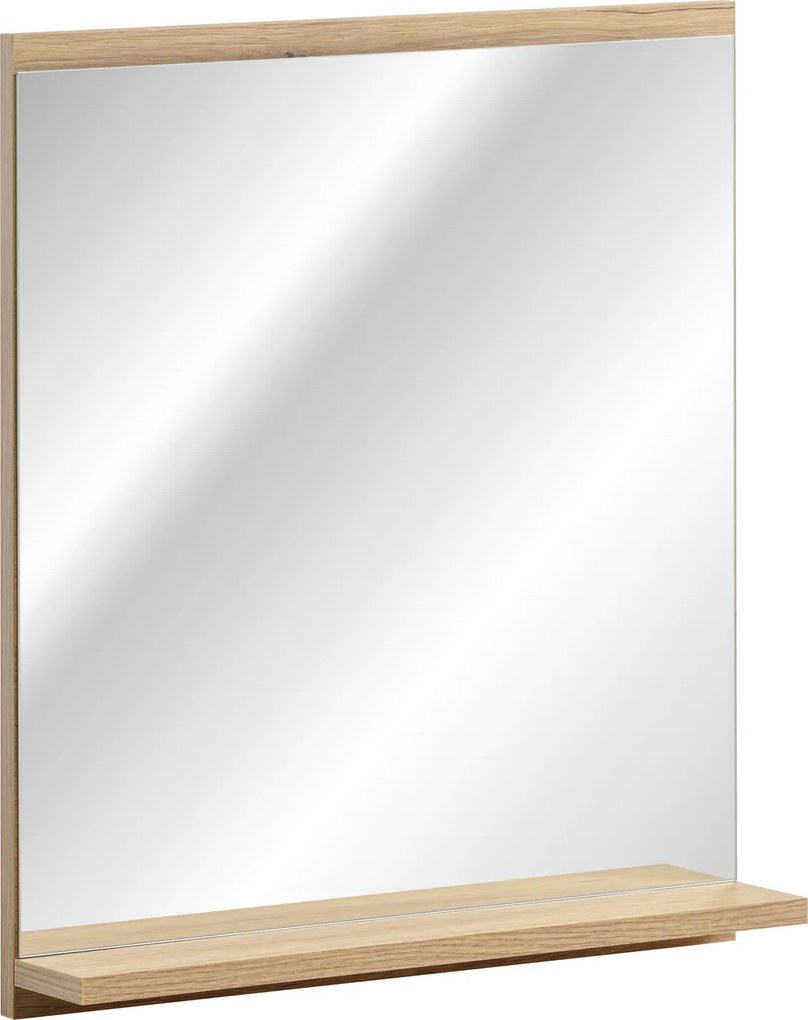 Comad Závesné zrkadlo bez osvetlenia Nova Oak 50x57 cm