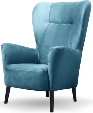 Kreslo Next, modrá látka%