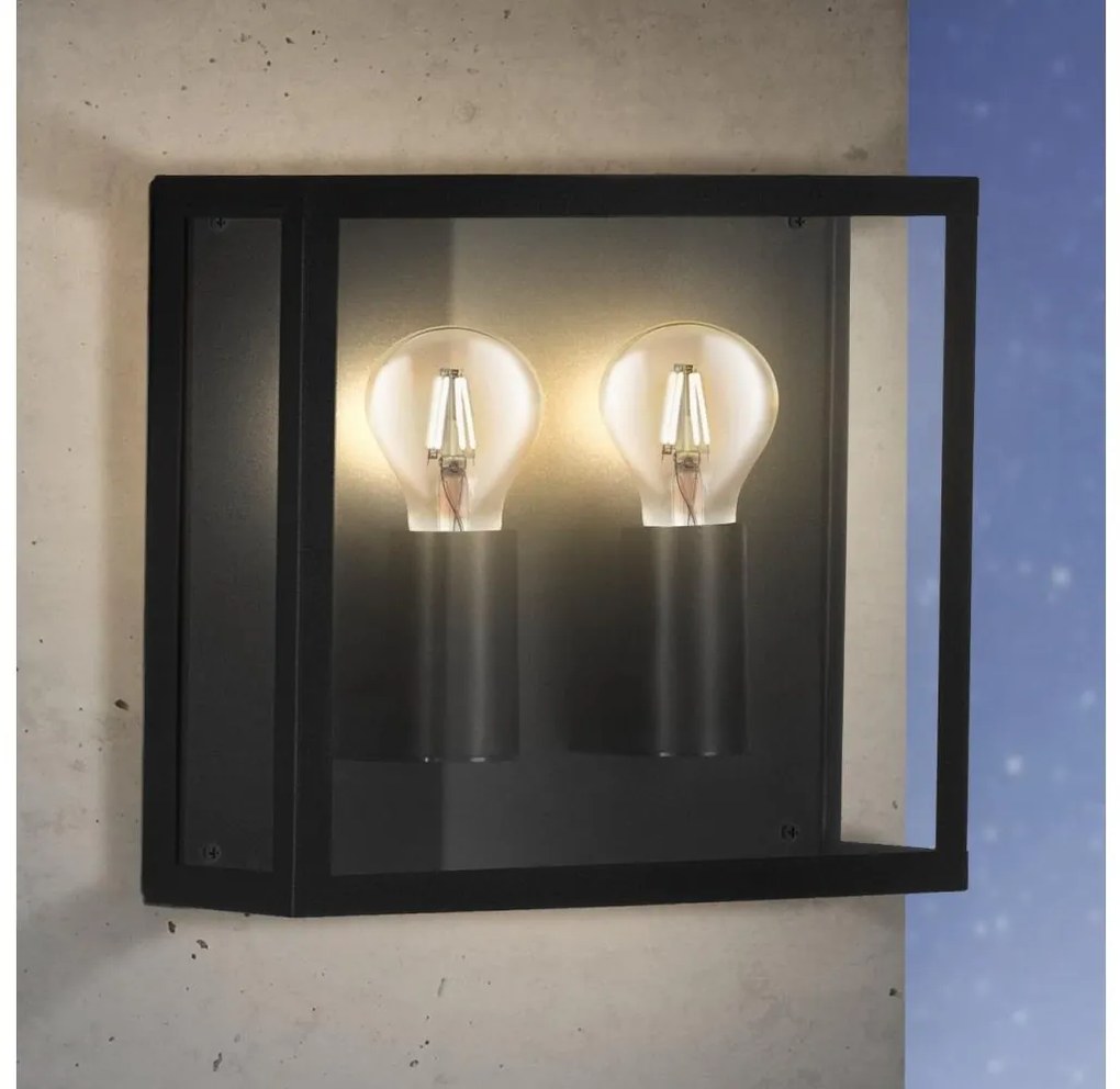Eglo 900698 - Vonkajšie nástenné svietidlo ALAMONTE 2xE27/40W/230V IP44 EG900698