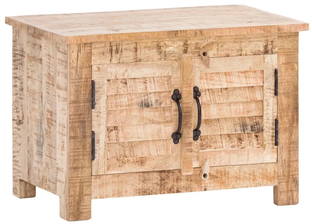 furniture-nabytek.cz - Masivní předsíňový set Caribou Mango z mangového dřeva, lakovaný, hnědý