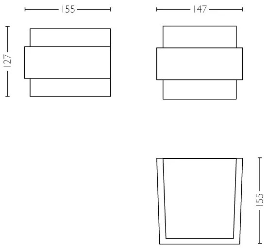 Philips 17335/47/PN - Vonkajšie nástenné svietidlo MYGARDEN SHOVEL E27/42W