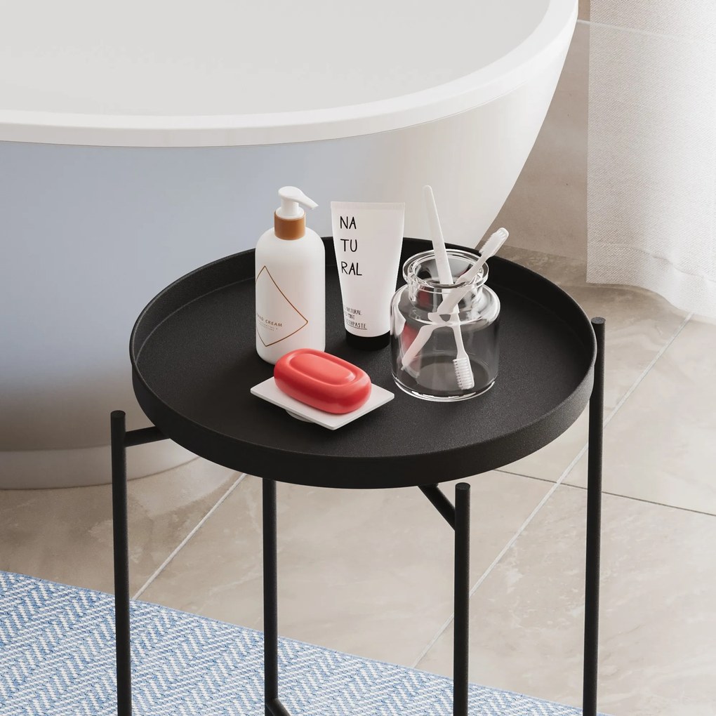 Odkladací stolík Shb-007-B čierny