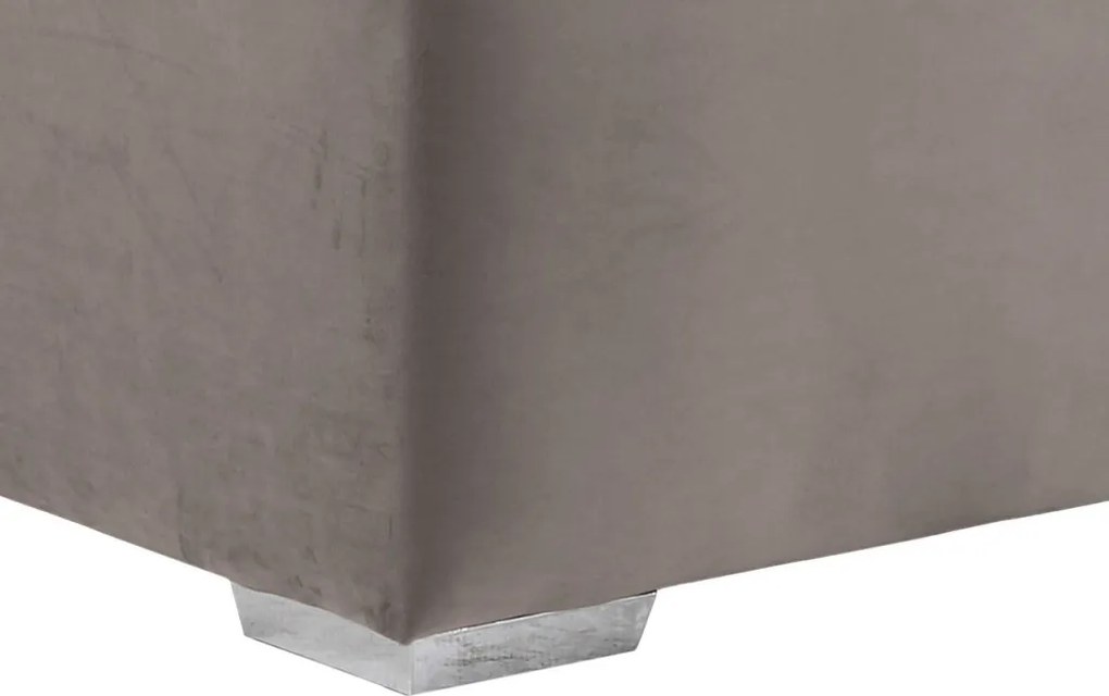 Posteľ Morty 180x200 cm, béžová látka, bez matracov