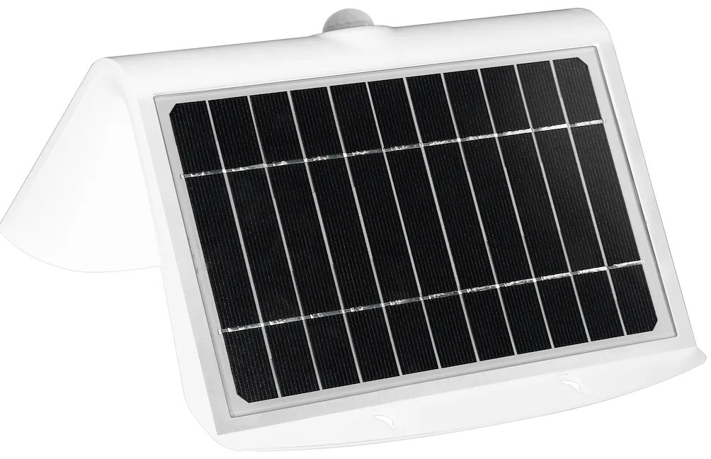 Ecolamp Exteriérové solárne nástenné LED svietidlo Butterfly, 1x LED 6,8w, biela, pohybový senzor