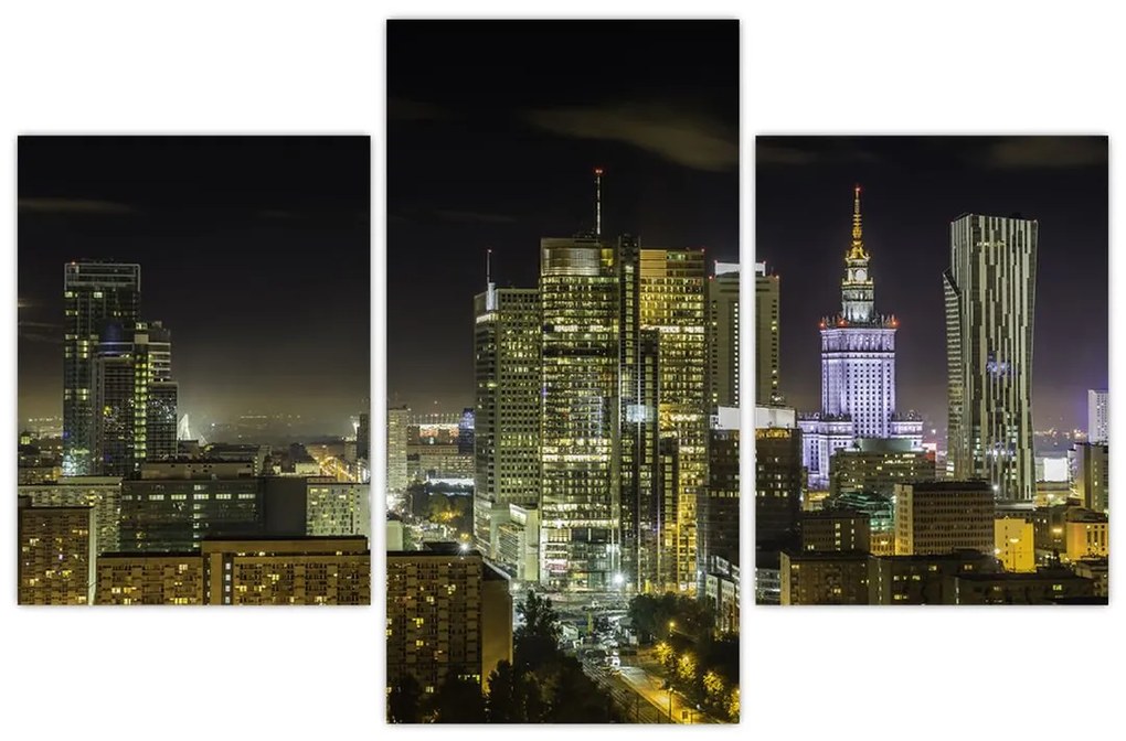 Obraz nočného mesta