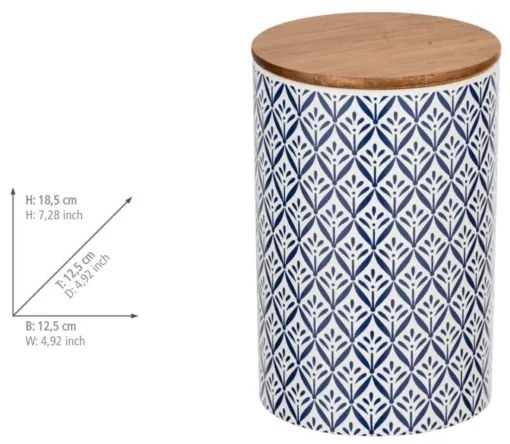 WENKO 54096100 - Box LORCA 12,5x18,5 cm pestrofarebný/hnedý/sivý