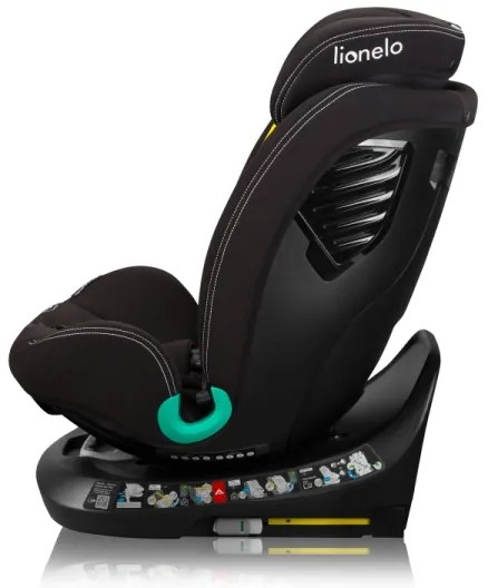 Lionelo otočná autosedačka s bázou BASTIAAN ONE i-Size 40-150 cm čierny karbón