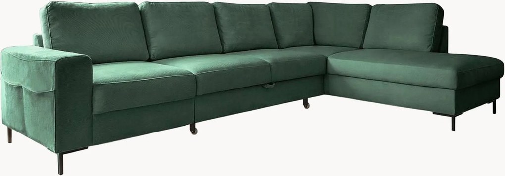 Menčestrová rohová rozkladacia pohovka Lofty Lilly (7-miestna)
