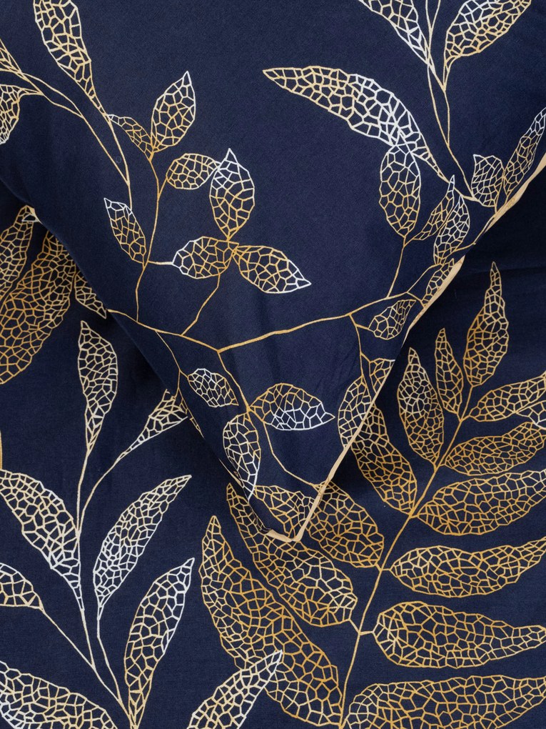 Bavlnená obliečka na vankúš Renforcé 50 × 70 cm - Gabriela tmavo modrá