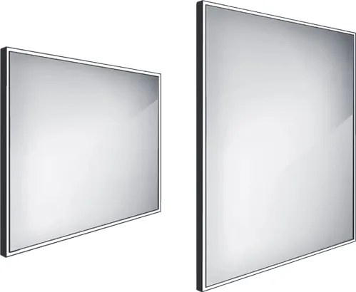 Nimco Čierne LED zrkadlo 800x700 - ZPC 13003-90