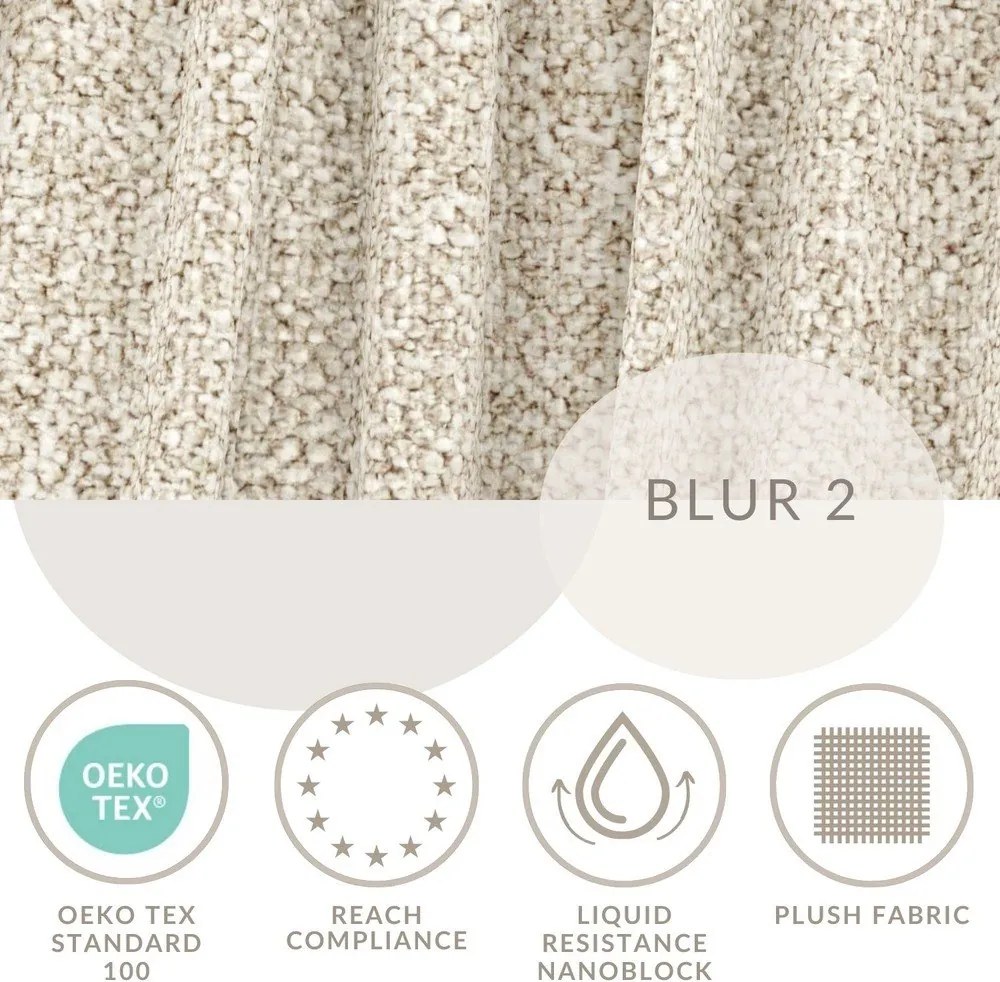 Béžová čalúnená dvojlôžková posteľ s úložným priestorom s roštom 160x200 cm Maumere – Maison de Rêve