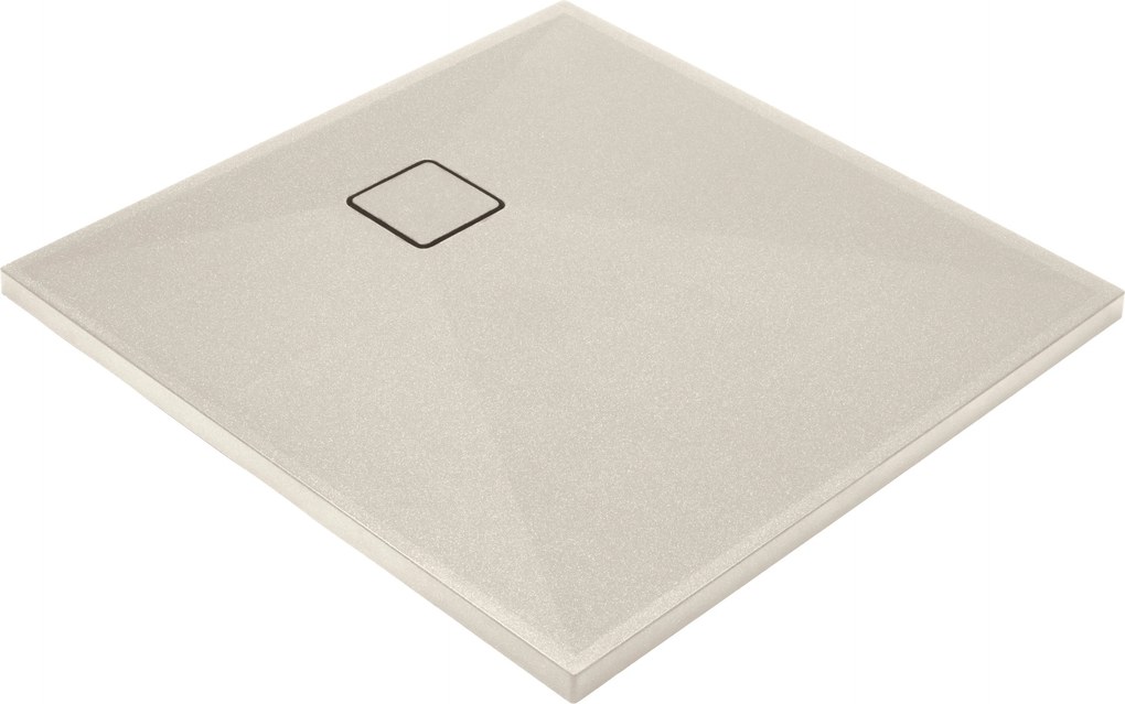 Deante Correo, granitová sprchová vanička, štvorcová 800x800x36 mm, béžová, KQR_542B