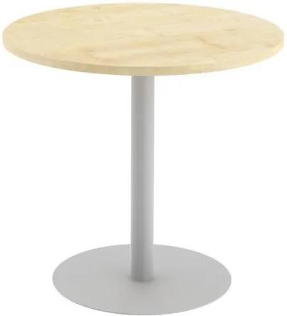 Kruhový konferenčný stôl Abonent, 80 x 75 cm, dezén javor