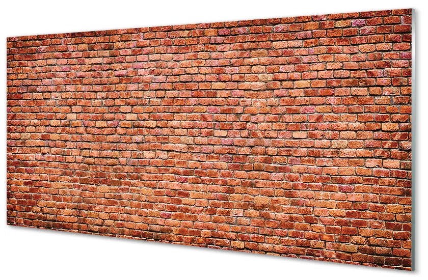 Sklenený obklad do kuchyne Tehlové múry wall 140x70 cm