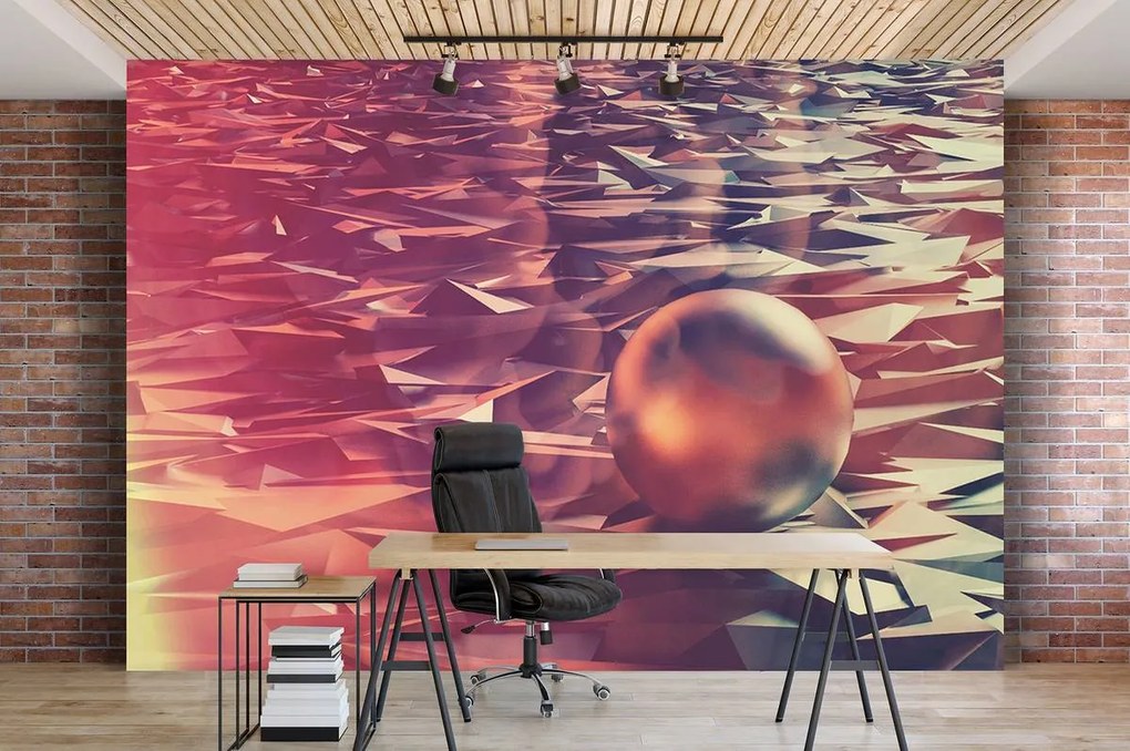 Fototapeta - 3D guľa (254x184 cm)