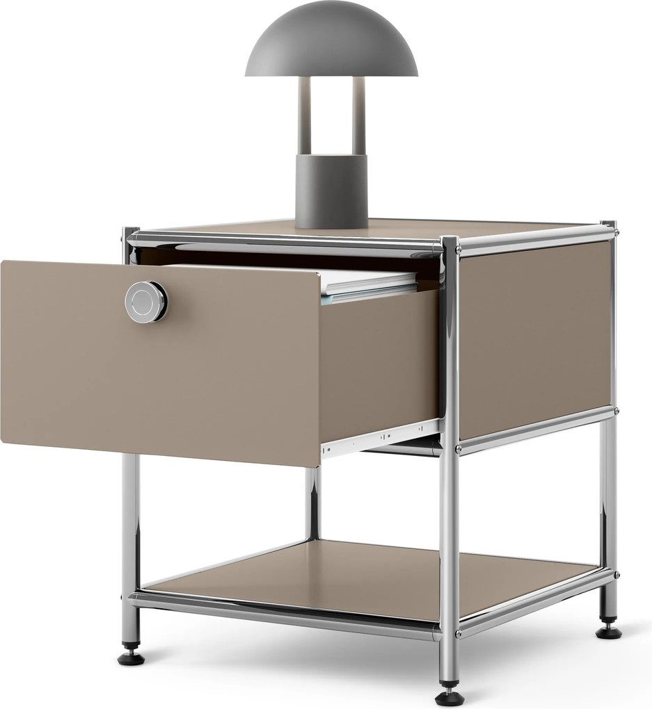 Kovový nočný stolík s 1 zásuvkou »CN3«